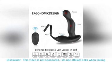 Best Wireless Remote Control Male Prostate Massager Vibrator For Men Tail Anal Plug Sex Toys Silico