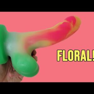 Sex Toy Review - Pris Toys Ixora Dual Density Silicone Dildo with Balls Floral