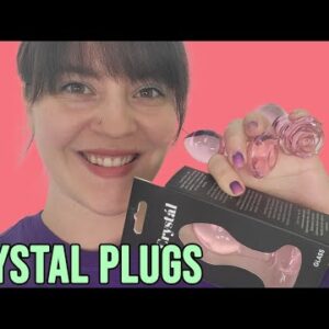 Sex Toy Review - Cystal Glass NS Novelties Plugs - Heart, Diamond, and Flower Base Anal Toys
